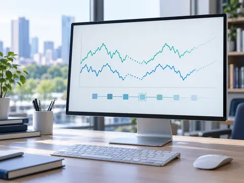 金融時系列データの生成・予測を表すイメージ