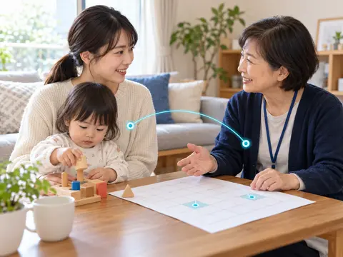 子育て支援の相性と日程を組み合わせるを表すイメージ